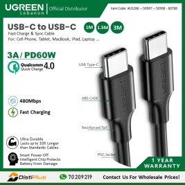 USB-C to USB-C PD60W Fast Charge & Data Cable Ugreen...