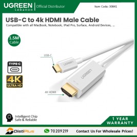 USB-C to 4k HDMI Cable 1.5m White Ugreen MM121 - 30841