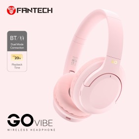 Fantech WH05 GO VIBE: Bluetooth, Wireless Headphones, Built-in Microphone