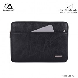 CANVASARTISAN Slim Laptop Sleeve L38-06  Black