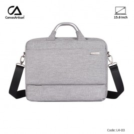 CANVASARTISAN Basic Laptop Bag L4-03 Light Gray, Premium...
