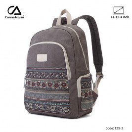 CANVASARTISAN Backpack T39-3 Gray, Durable,...