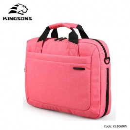 KINGSONS Simple Design Bag KS3069W Pink, 14.1 inch...
