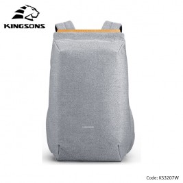 KINGSONS Simple Design Backpack KS3207W, 15.6 inch, Light...