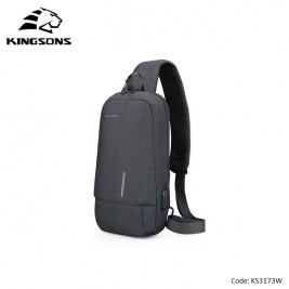 KINGSONS Multifunctional Chest BAG KS3173W Dark Gray...