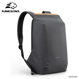 KINGSONS Simple Design Backpack KS3207W, 15.6 inch, Dark...