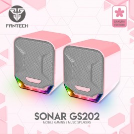 Fantech GS202 SONAR  USB RGB Gaming & Music Speaker (Pink...