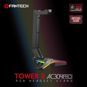 Fantech AC304 PRO: RGB Illuminated Headset Stand with USB Hub