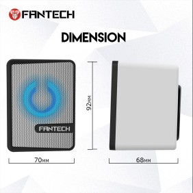 Fantech GS203 BEAT: USB Powered Gaming & Music Speaker with RGB Lighting