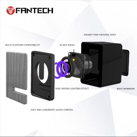 Fantech GS203 BEAT: USB Powered Gaming & Music Speaker with RGB Lighting