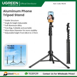 Phone Tripod Stand, High Quality  aluminum alloy, Adjustuble height up to 1.7M UGREEN LP377 - 90235
