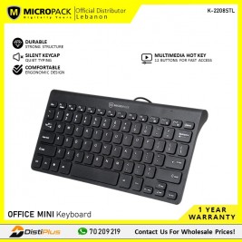 Micropack K-2208STL Wired Compact & Ultra Slim Keyboard