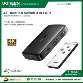 4K HDMI Switch 3 IN 1 OUT With Remote...