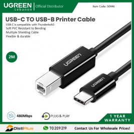 Cable Printer USB-C 2Meter Super Speed, Flexible &...