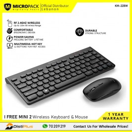 Micropack KM-228W Wireless Combo Keyboard & Mouse Ultra...