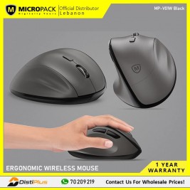 MICROPACK MP-V01W ERGONOMIC WIRELESS MOUSE SILENT SWITCH...