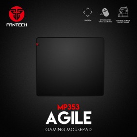 Fantech MP353 AGILE, Gaming and Office Mousepad, Medium Size: 35cmx30cmx0.4cm, Black