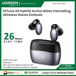 HiTune X6 Hybrid Active Noise Cancelling Wireless Stereo...