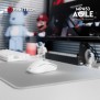 Fantech MP453 AGILE, Gaming and Office Mousepad, Large Size: 45cmx35cmx0.4cm, Light Gray