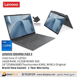 LENOVO IDEAPAD  FLEX 5 16IAU7 Convertible Laptop 82R80002US