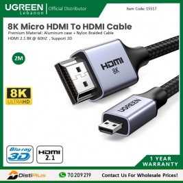 8K MICRO HDMI TO HDMI CABLE, HDMI 2.1 High Performance...