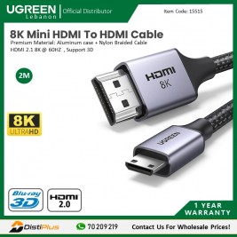8K MINI HDMI TO HDMI CABLE, HDMI 2.1...