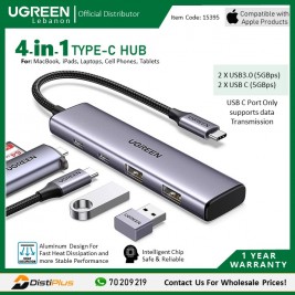 USB-C Hub to 2 USB-C and 2 USB 3.0 UGREEN CM473 - 15395