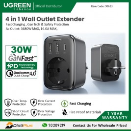 4 in 1 Wall Outlet Extender 30W 2xUSB A + 1 Type C Fast...