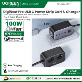 DigiNest Pro 100 W USB C Power Strip & GaN USB C Charger...