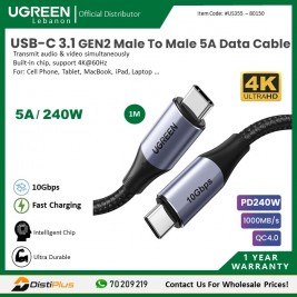 USB-C 3.1 GEN2 Male To Male, PD240W FAST CHARGE & DATA...