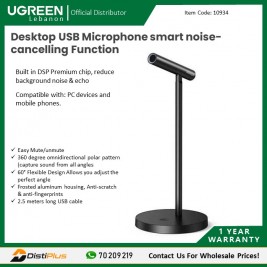 Desktop USB Microphone smart noise-cancelling Function,...