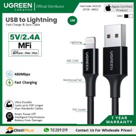 MFI, Apple Certified Cable USB to Lightning UGREEN US155 - 20728 - 80822