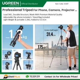 Professional Tripod For Phone, Camera, Projector, Gopro,...