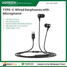 USB-C Earphone with Microphone and Volume Control, Noise...