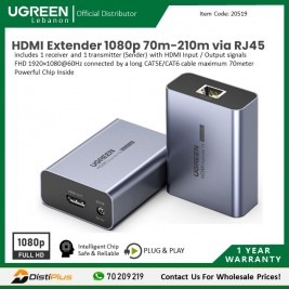 HDMI Extender 1080p 70m-210m via RJ45 UGREEN CM455 - 20519