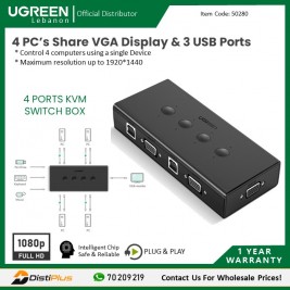 4 PORTS KVM SWITCH BOX (VGA*4 & USB *4) Control 4...