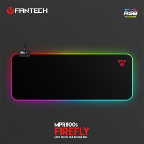 Fantech MPR800s FIREFLY, RGB Illumination Edge, Gaming Mousepad, Large Size: 78cmx30cmx0.4cm, Black