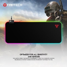 Fantech MPR800s FIREFLY, RGB Illumination Edge, Gaming Mousepad, X-Large Size: 78cmx30cmx0.4cm, Black