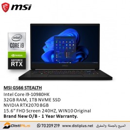 MSI GS66 STEALTH GAMING LAPTOP 9S7-16V112-030