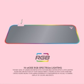 Fantech MPR800s FIREFLY, RGB Illumination Edge, Gaming Mousepad, Large Size: 78cmx30cmx0.4cm, Pink Sakura Edition