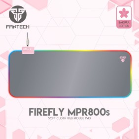 Fantech MPR800s FIREFLY, RGB Illumination Edge, Gaming Mousepad, Large Size: 78cmx30cmx0.4cm, Pink Sakura Edition