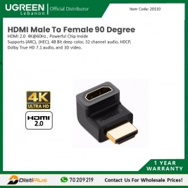 HDMI Male To Female 90 Degree UGREEN HD112 - 20110