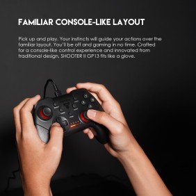 Fantech GP13 SHOOTER 2: USB Wired Gaming Controller for PC and PS3