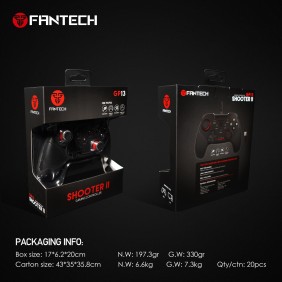 Fantech GP13 SHOOTER 2: USB Wired Gaming Controller for PC and PS3