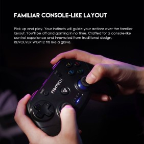 Fantech WGP12 Revolver: Wireless 2.4GHz Gaming Controller with Buit-In Rechargeable Lithium-ion  Battery