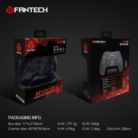 Fantech WGP12 Revolver: Wireless 2.4GHz Gaming Controller with Buit-In Rechargeable Lithium-ion  Battery