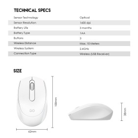 Fantech W603 GO: Efficient Wireless Mouse for Office Use