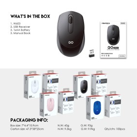 Fantech W603 GO: Efficient Wireless Mouse for Office Use