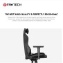 Fantech GC-192 Ultimate Comfort and Heavy-Duty Gaming Chair with 3D Armrests, Extreme Stability Metal Base Midnight Black