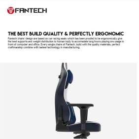 Fantech GC-283 Premium Quality Chair, Engineered for Excellence, Unmatched Comfort & Durability, 4D Armrests White